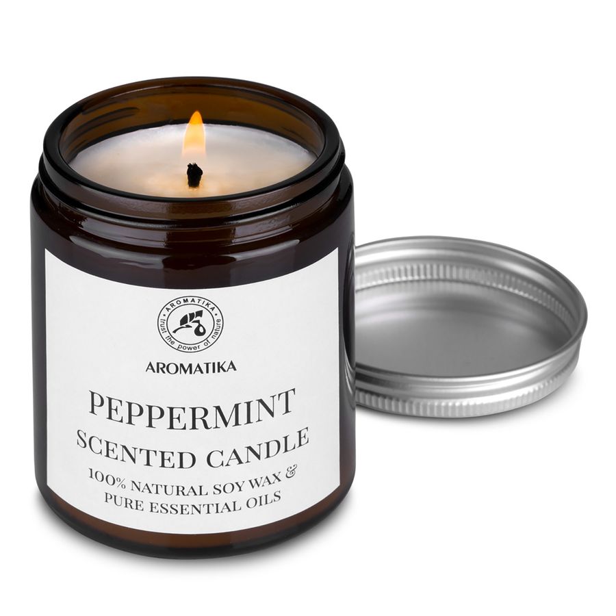 Свеча ароматическая «Peppermint» 150 г Ароматика